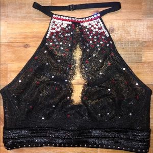 Black Bralette pro dance/ cheer audition top